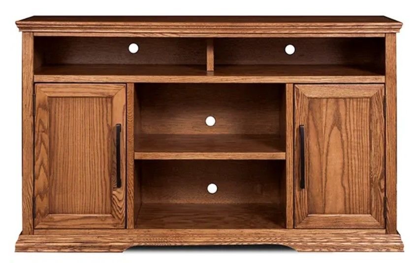 Legends Home Colonial Place Golden Oak 54" Tall Console