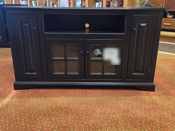 American Heartland Antique Black 32" Curve TV Stand