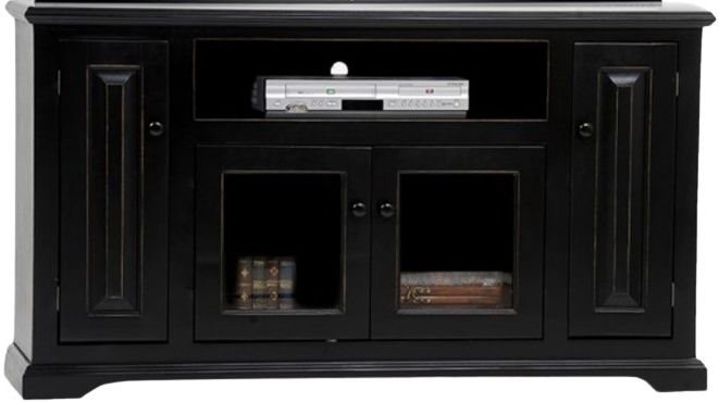 American Heartland Poplar Wooden Deluxe TV Stand